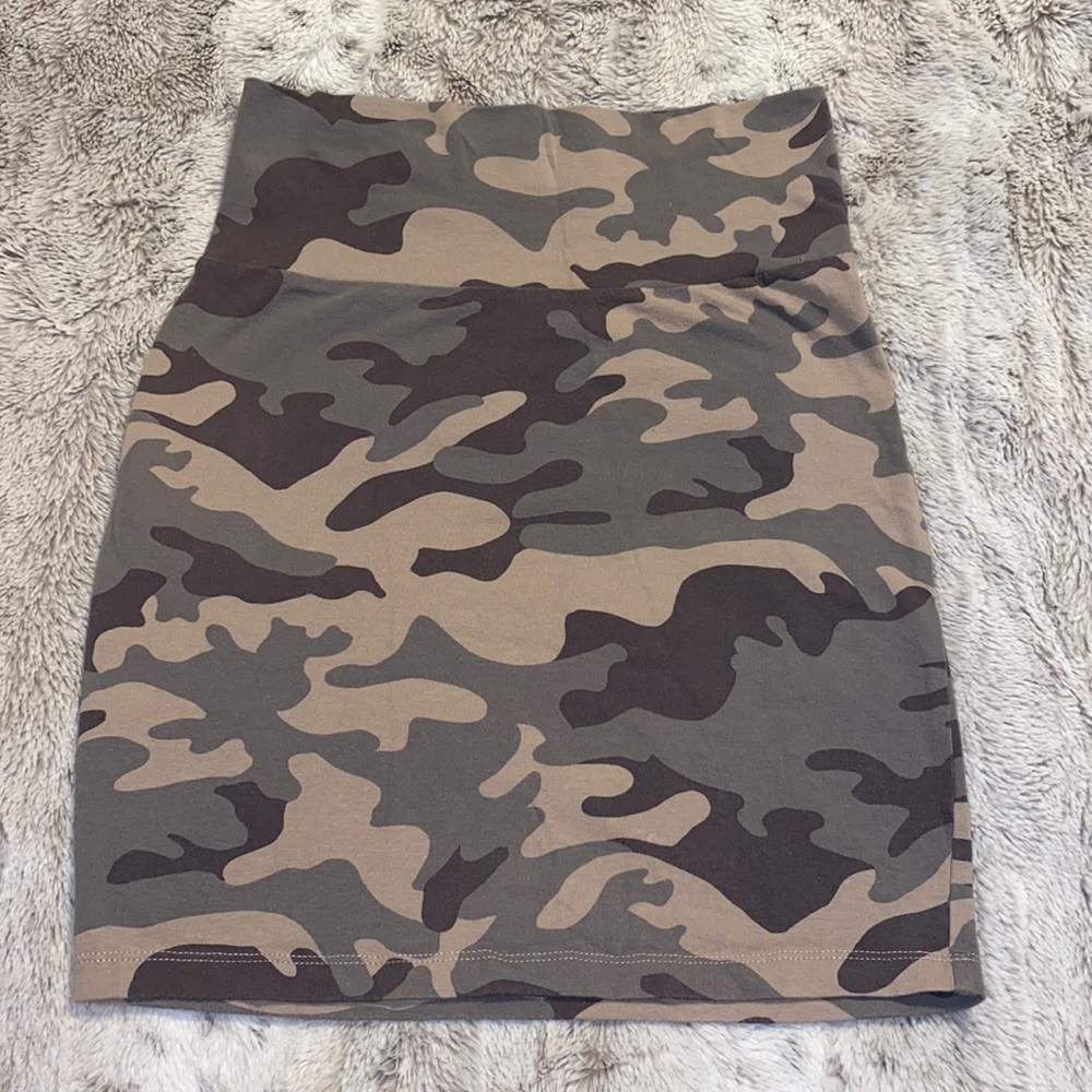 Charlotte Russe Camo Mini Skirt